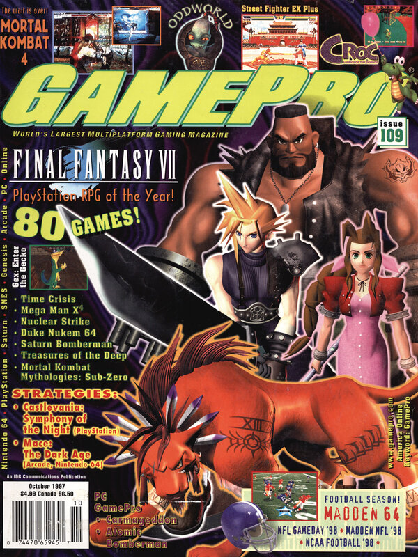 GamePro 109 (Oct 1997) Final Fantasy VII cover